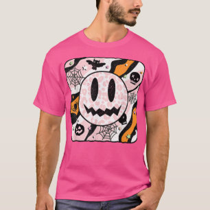 Camiseta Pumpkin Sorri Dia de as Bruxas engraçado
