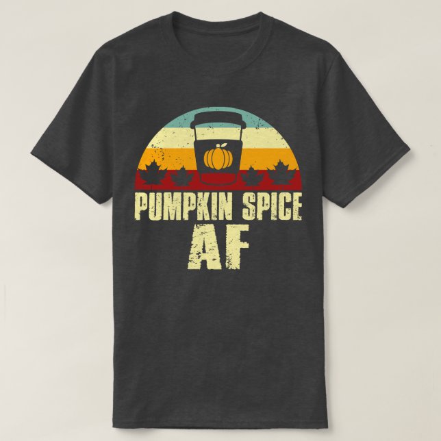 Camiseta Pumpkin Spice AF (Frente do Design)