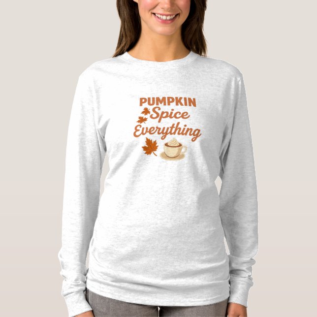 Camiseta Pumpkin Spice All Womens TShirt (Frente)