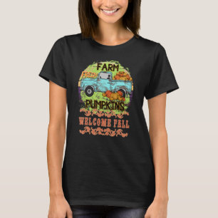 Camiseta Pumpkin Spice Autumn Queda Café Gnomo Pickup Tru