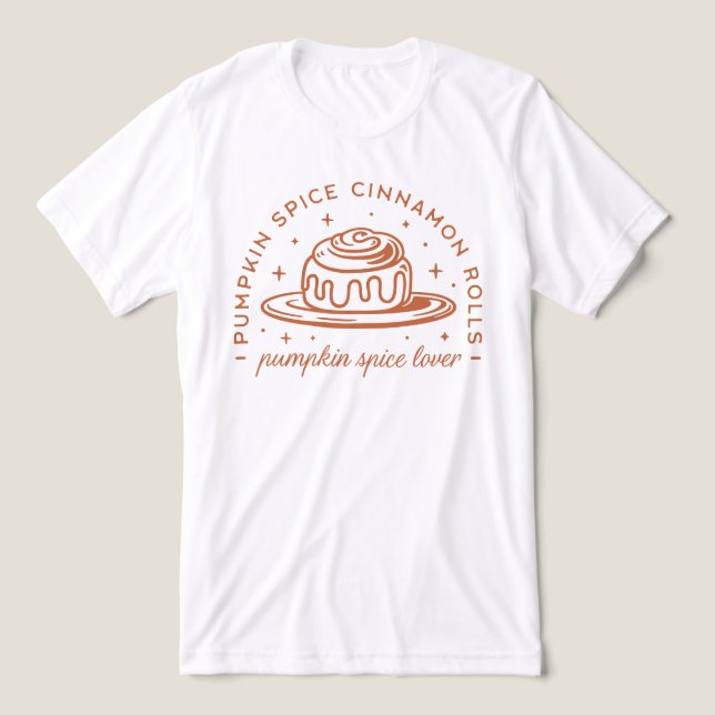 Camiseta Pumpkin Spice Cinnamon Rolls (Design frontal)
