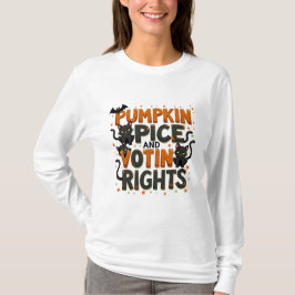 Camiseta Pumpkin Spice e direitos de voto no Halloween