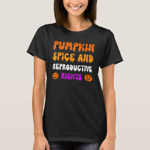 Camiseta Pumpkin Spice E Direitos Reprodutivos Pró-Feminina