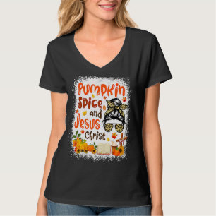 Camiseta Pumpkin Spice E Jesus Cristo Caiu Café