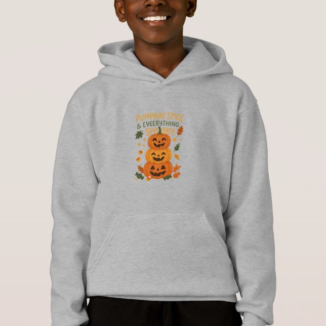 Camiseta Pumpkin Spice e tudo assustador (Frente)