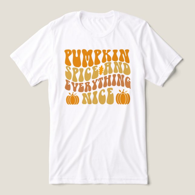 Camiseta Pumpkin Spice E Tudo Bem (Design frontal)