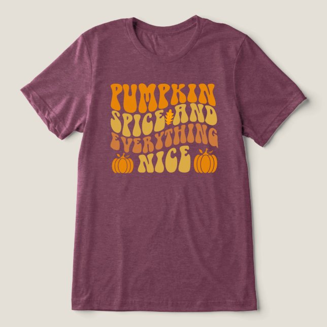 Camiseta Pumpkin Spice E Tudo Bem (Design frontal)