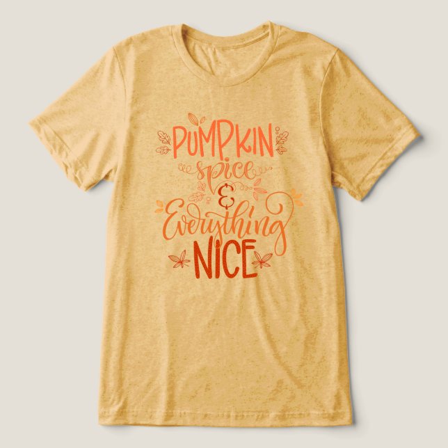 Camiseta Pumpkin Spice e tudo de bom (Design frontal)