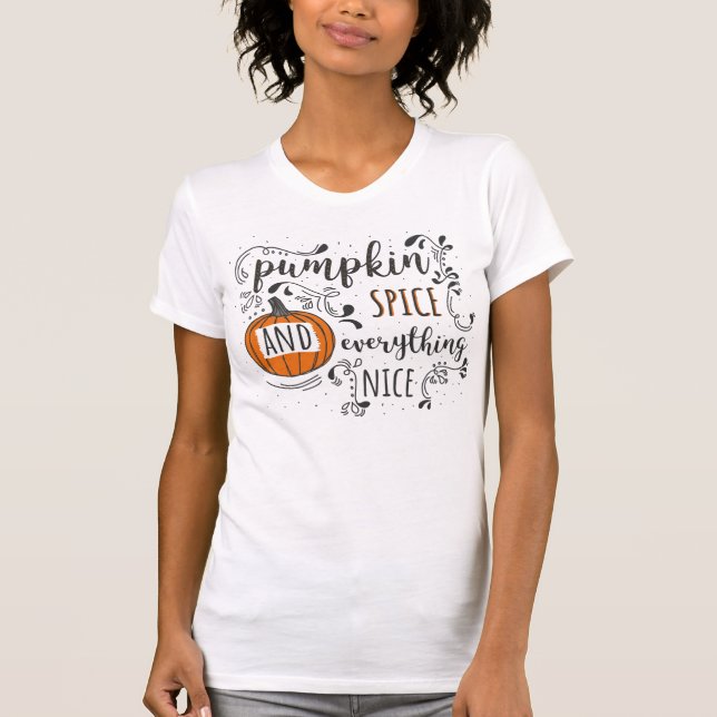 Camiseta Pumpkin Spice e tudo de bom (Frente)