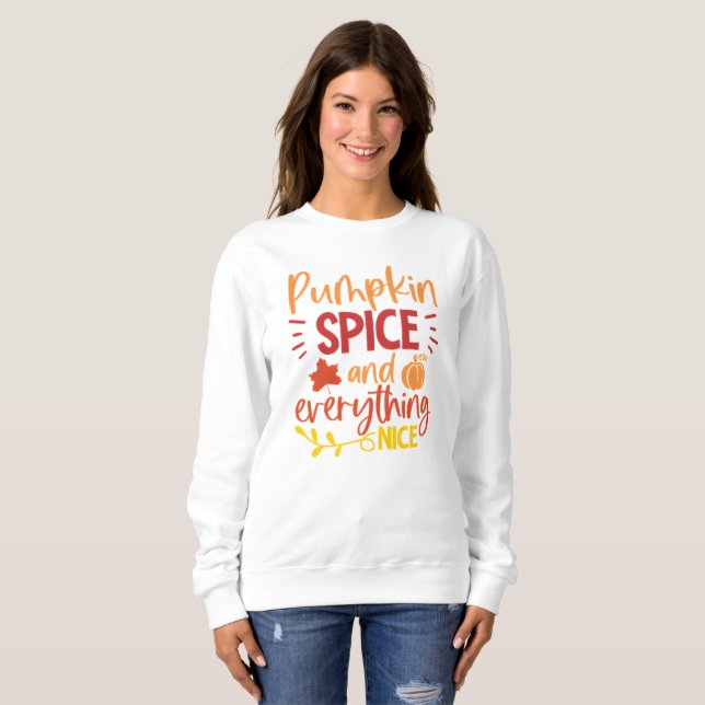 Camiseta Pumpkin Spice e tudo o que é bom outono (Frente Completa)