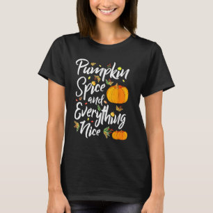 Camiseta Pumpkin Spice E Tudo O Que É Bonito Cai Víblias