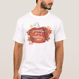 Camiseta Pumpkin Spice e tudo que é bom dia de graças