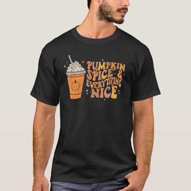 Camiseta Pumpkin Spice Everything Nice Autumn Fall Thanksgi (Frente)