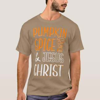 Camiseta Pumpkin Spice Jesus Cristo Christian Autoutono S