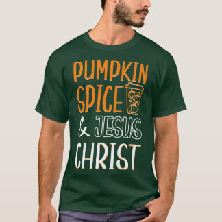 Camiseta Pumpkin Spice Jesus Cristo Christian Autoutono S