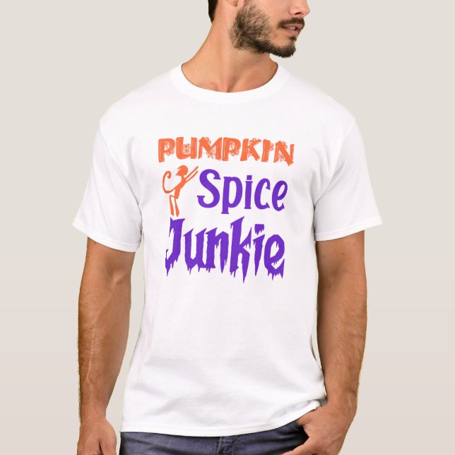 Camiseta Pumpkin Spice Junkie (Frente)
