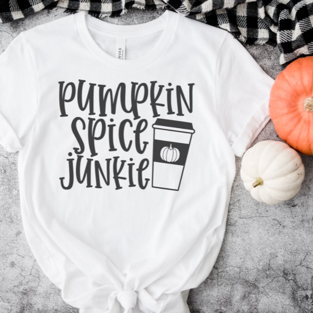 Camiseta Pumpkin Spice Junkie (Criador carregado)