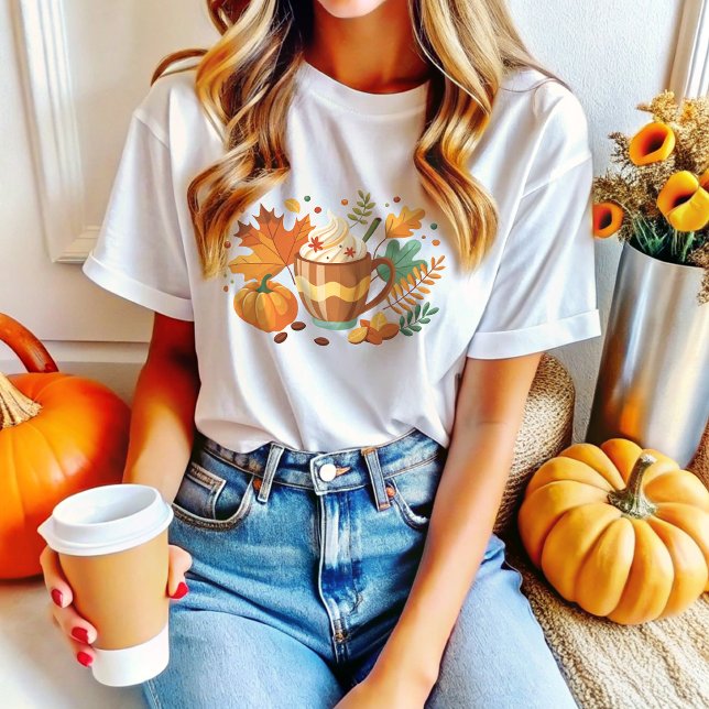 Camiseta Pumpkin Spice Latey Queda (Criador carregado)