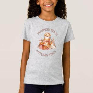 Camiseta Pumpkin Spice Latino Coluna outono Abóbora Seaso