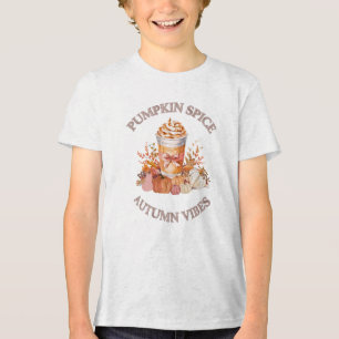 Camiseta Pumpkin Spice Latino Coluna outono Abóbora Seaso