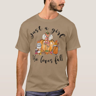 Camiseta Pumpkin Spice Latte, Apenas Uma Mulher Que Adora C