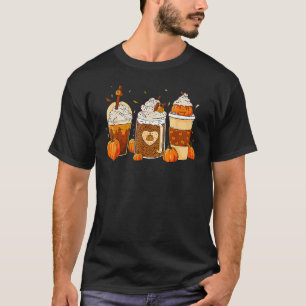 Camiseta Pumpkin Spice Latte Queda Café Ação de Graças para