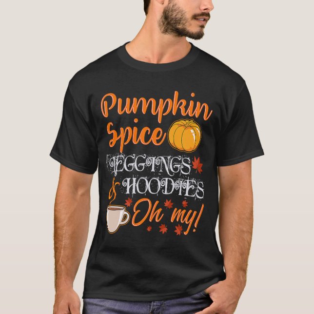Camiseta Pumpkin Spice Leggings and Hoodies (Frente)