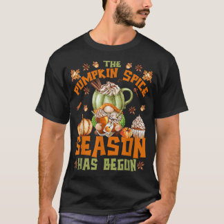 Camiseta Pumpkin Spice Season Começou a queda de outono Gn