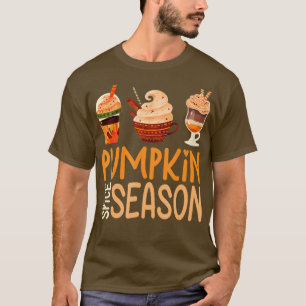 Camiseta Pumpkin Spice Season Queda Autumn Cute Latão