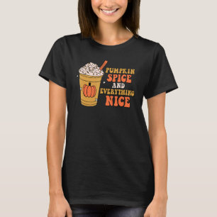 Camiseta Pumpkin Spice Tudo Bom outono Queda Obrigado