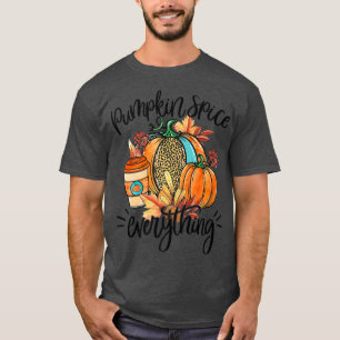 Camiseta Pumpkin Spice Tudo Latino Queda Café Quente Co