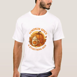 Camiseta Pumpkin Spice & Tudo Legal - Cozy Autumn T-Sh
