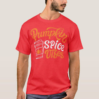 Camiseta Pumpkin Spice Vibes Cute Autumn Fall Yall Coffee L