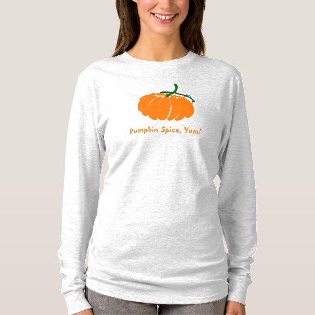 Camiseta Pumpkin Spice, Yum! (Frente)