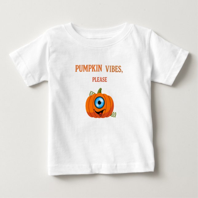 Camiseta "Pumpkin Vibes Por Favor - Bonitinho (Frente)