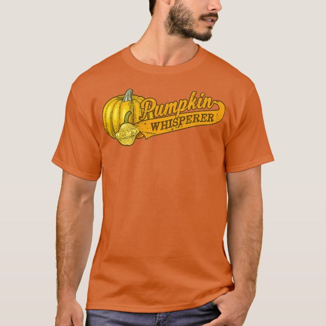 Camiseta Pumpkin Whisperer Vegetable Drawing Gardening (Frente)