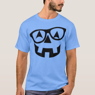 Camiseta Pumpkin With Glasses Halloween Costume Geeky Goobe