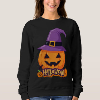 Camiseta Pumpkin with Witch Hat – Cute Halloween Jack O’Lan