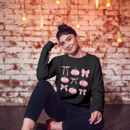 Camiseta Pumpkins de Halloween Coquette Rosa