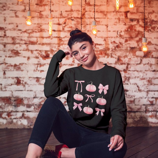 Camiseta Pumpkins de Halloween Coquette Rosa (Criador carregado)