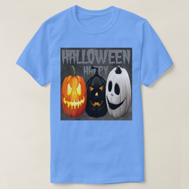 Camiseta Pumpkins e Feliz Halloween (Frente do Design)