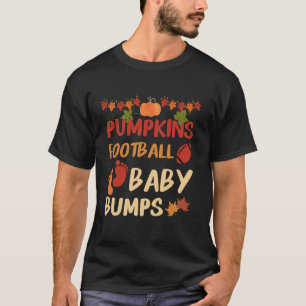 Camiseta Pumpkins Futebol Baby Bumps Engraçado Gravidez Ann