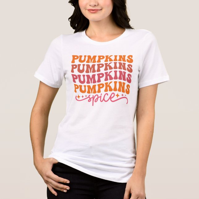 Camiseta Pumpkins Pumpkins Pumpkins Pumpkins Pumpkins Spice (Frente)