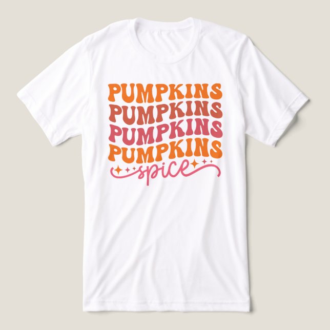 Camiseta Pumpkins Pumpkins Pumpkins Pumpkins Pumpkins Spice (Design frontal)