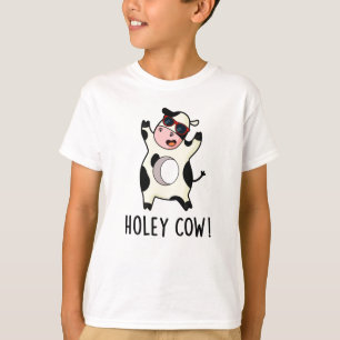 Camiseta Pun Animal Engraçado da Santa Vaca