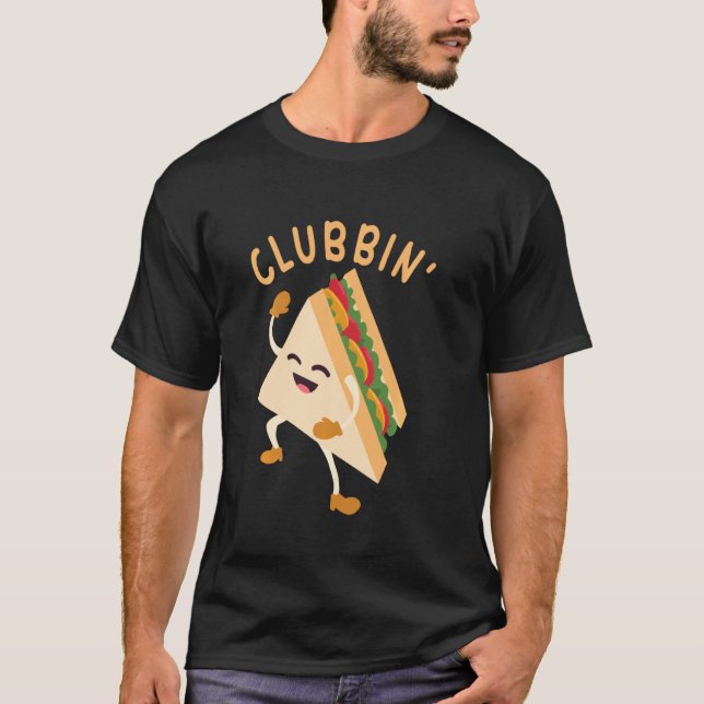 Camiseta Pun Clubbin Sandwiches da comida (Frente)