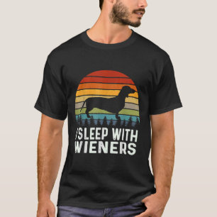 Camiseta Pun Dachshund Eu Durmo Com Wieners Piada Sarcasian