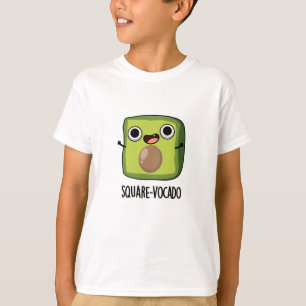 Camiseta Pun de Abacate Cubo Divertido Quadrado