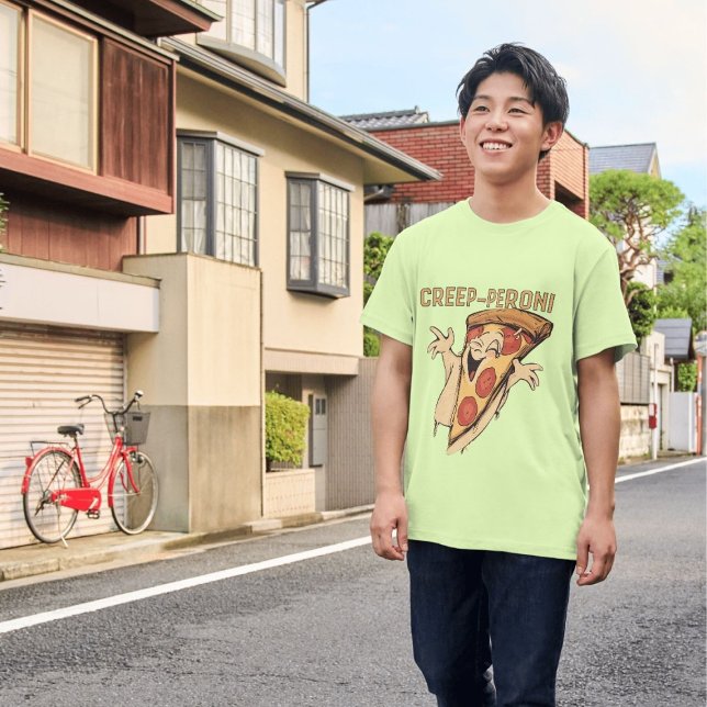 Camiseta Pun de Comida de pizza de Dia de as Bruxas engraça (Criador carregado)