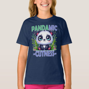 Camiseta Pun de doçura pandêmica. Desenho animado fofo de b